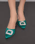 Heels with Brooch